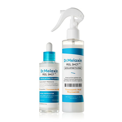 TX Exfoliating & Tone-Smoothing Duo – Serum 80ml + Spray 200ml