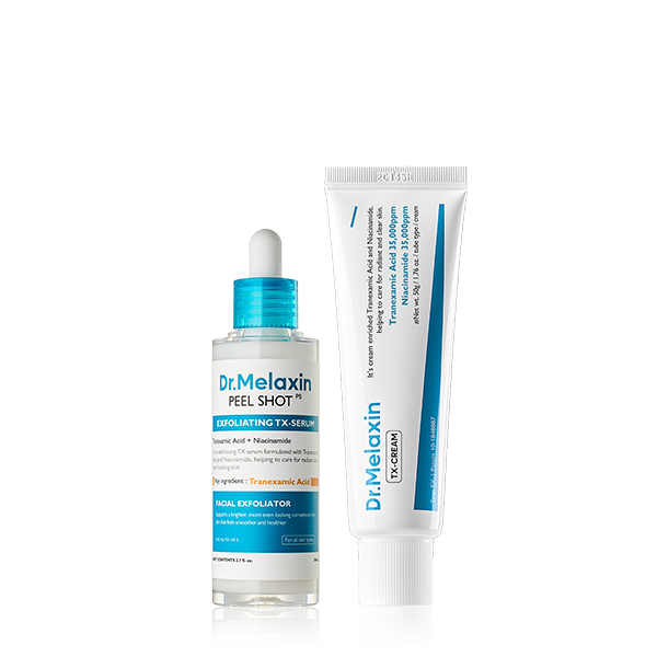 TX Exfoliating & Tone-Smoothing Duo – Serum 80ml + Cream 50ml