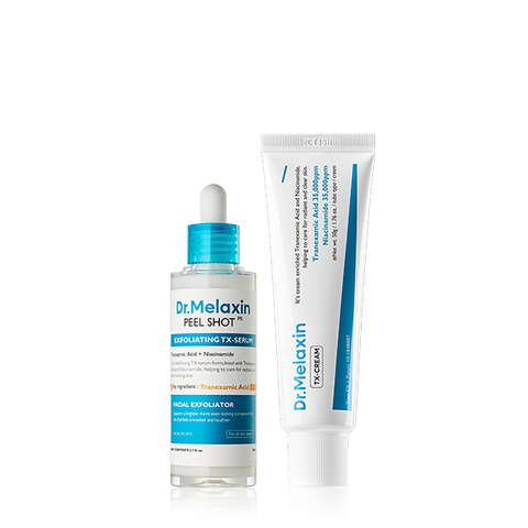 TX Exfoliating & Tone-Smoothing Duo – Serum 80ml + Cream 50ml