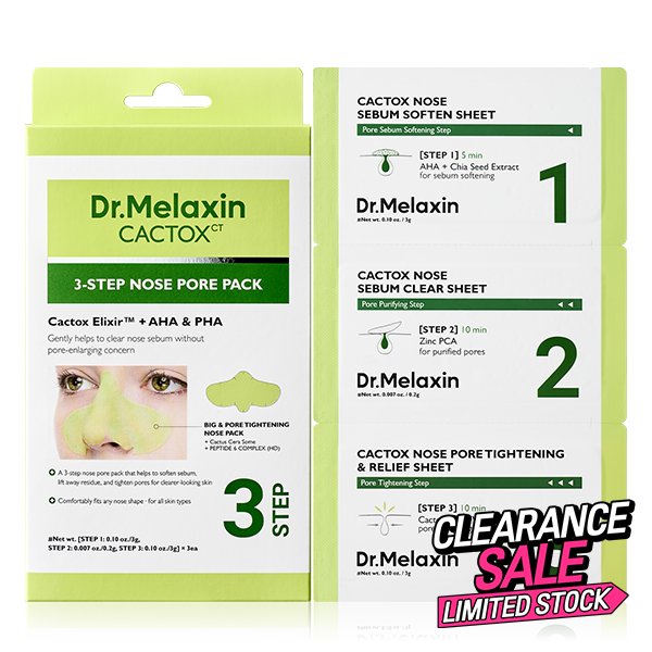 [CLEARANCE SALE] CACTOX 3-Step Nose Mask Pack