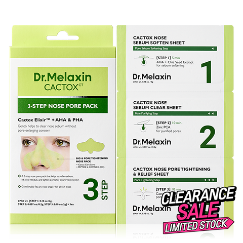 [CLEARANCE SALE] CACTOX 3-Step Nose Mask Pack