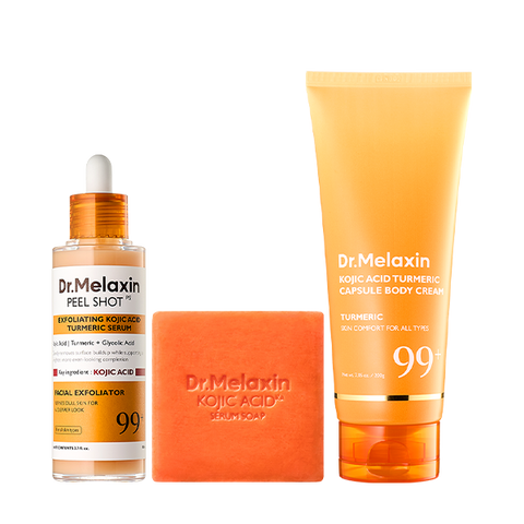 3-Step Kojic Acid Turmeric Brightening Routine