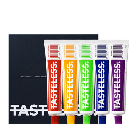 Tasteless toothpaste 5types 1set