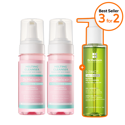 [3 FOR 2] Melting Cleanser & S-Zinc Gel Cleanser Set