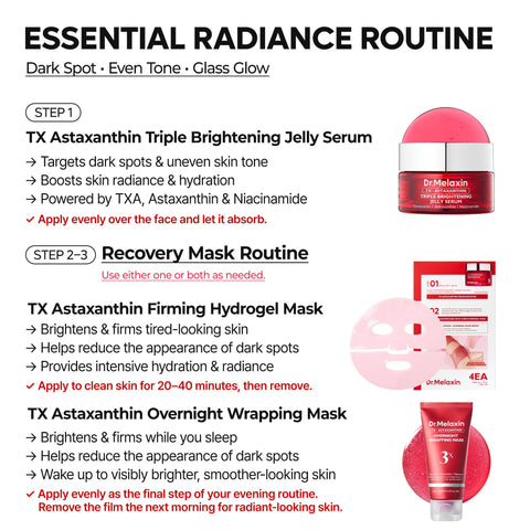 [CLEARANCE SALE] TX Astaxanthin Essential Radiance Routine Set