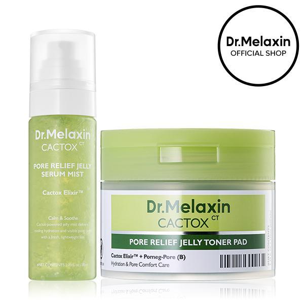 CACTOX Pore Relief Jelly Toner 60 Pads  & Serum Mist Duo
